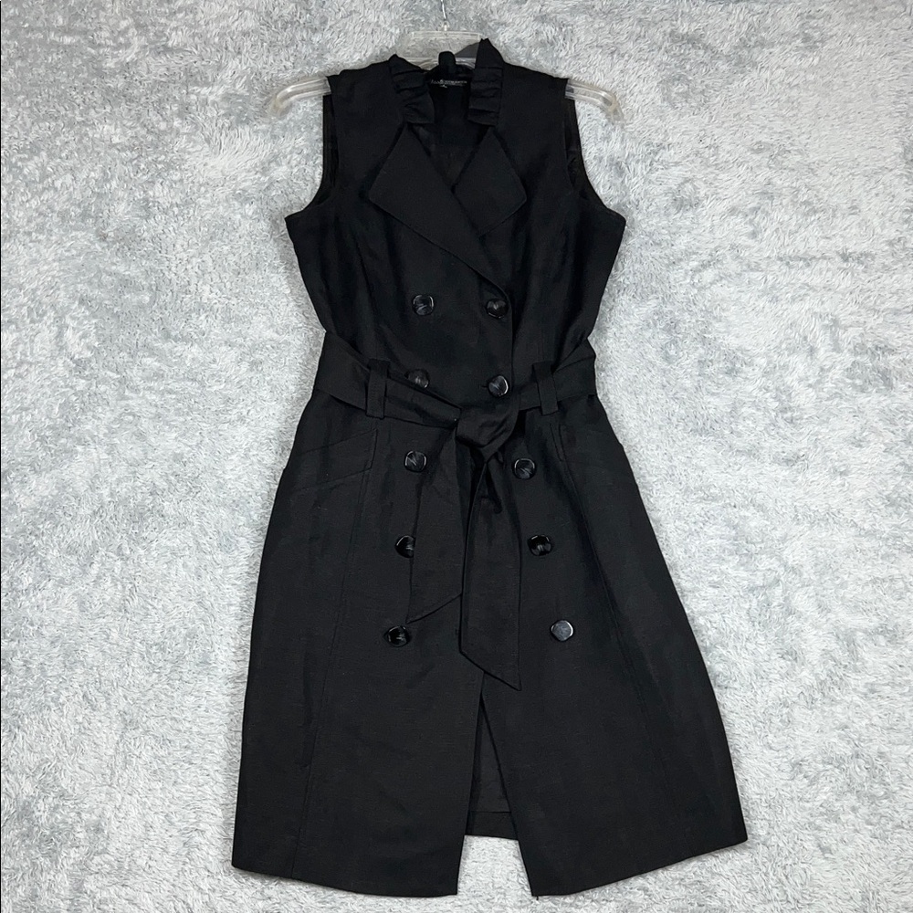 Elegant Sleeveless Black Midi Dress